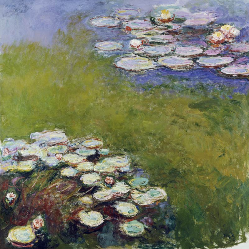 Waterlilies, Harmony in Blue od Claude Monet