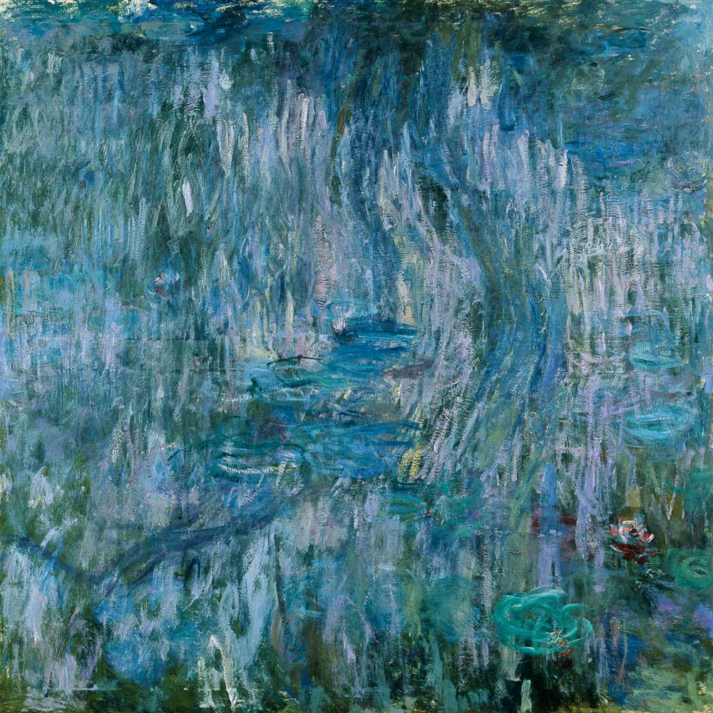 Waterlilies with Reflections of a Willow Tree od Claude Monet