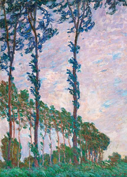 Wind Effect, Series of The Poplars od Claude Monet