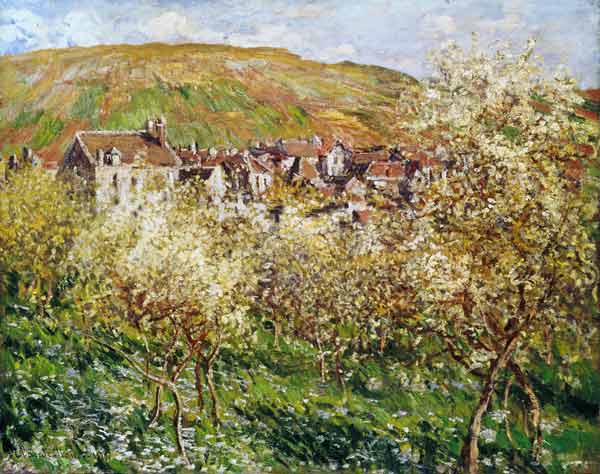 Apple Trees in Blossom od Claude Monet