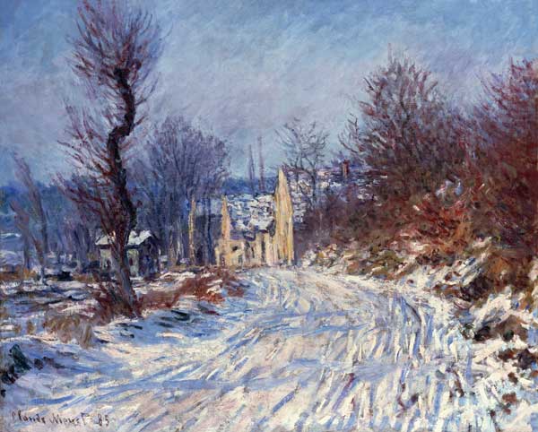 The Road to Giverny, Winter od Claude Monet