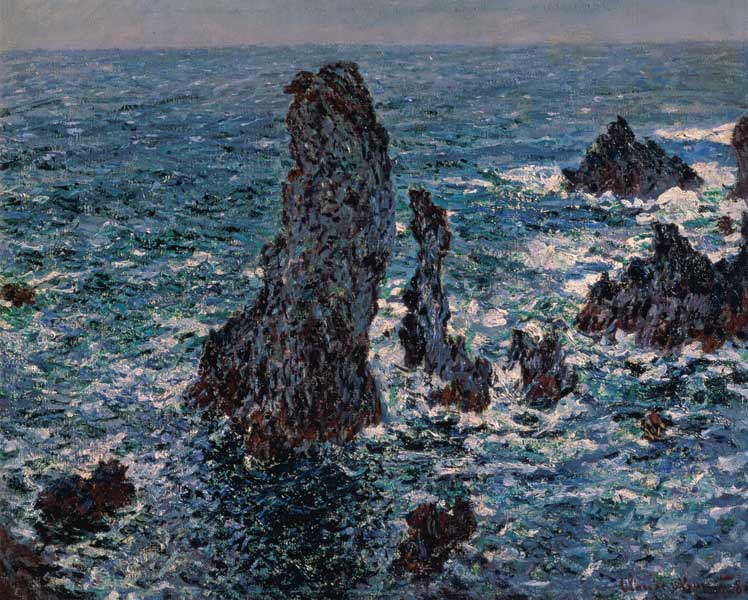 This one barks the Isle for rocks od Claude Monet