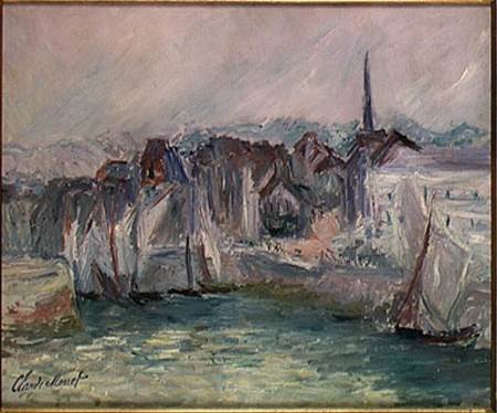Boats in the Port of Honfleur od Claude Monet
