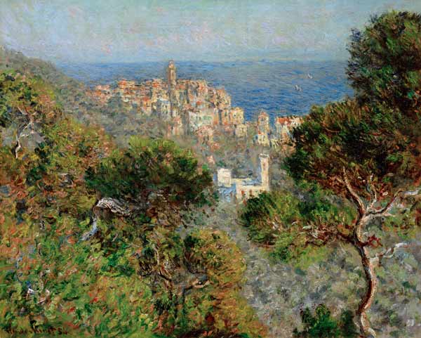 pohled na Bordigheru od Claude Monet