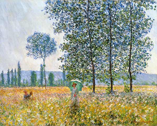 Fields in spring od Claude Monet