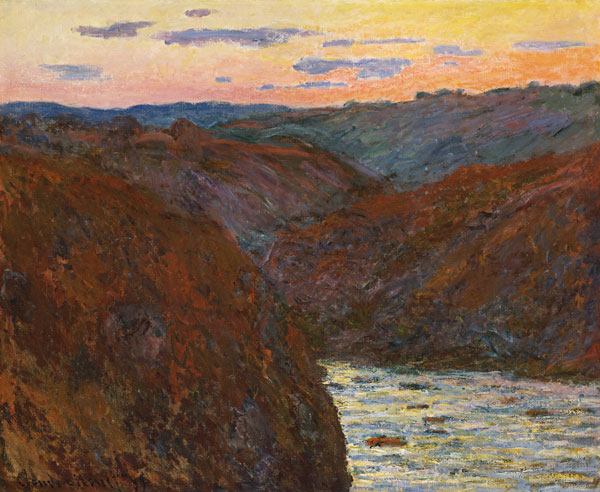 La Creuse, Sunset od Claude Monet