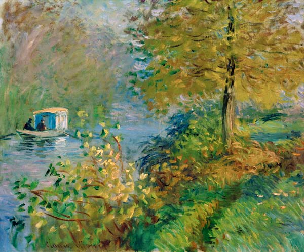 Le bateauatelier od Claude Monet