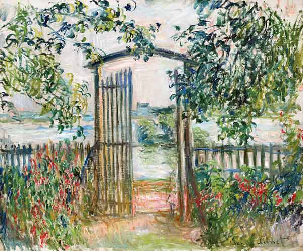 Das Gartentor in Vetheuil (La Porte du jardin à Vetheuil) od Claude Monet