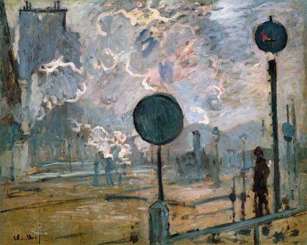 Der Bahnhof Saint-Lazare (Le Signal) od Claude Monet