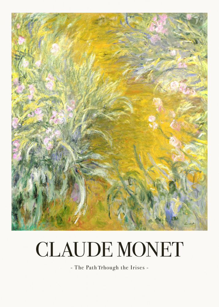 The Path Through The Irises od Claude Monet