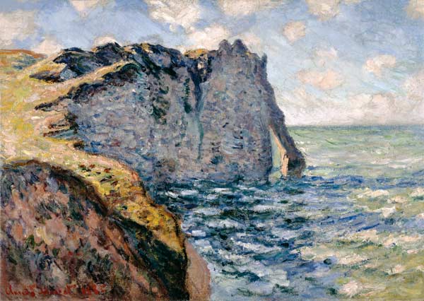 The Cliff of Aval, Etrétat od Claude Monet