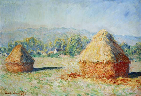 Haystacks, Morning Effect od Claude Monet