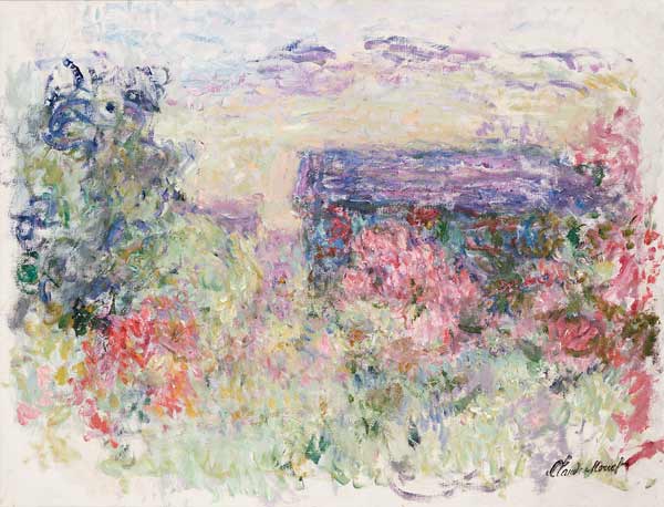 The House Through the Roses, c.1925-26 od Claude Monet