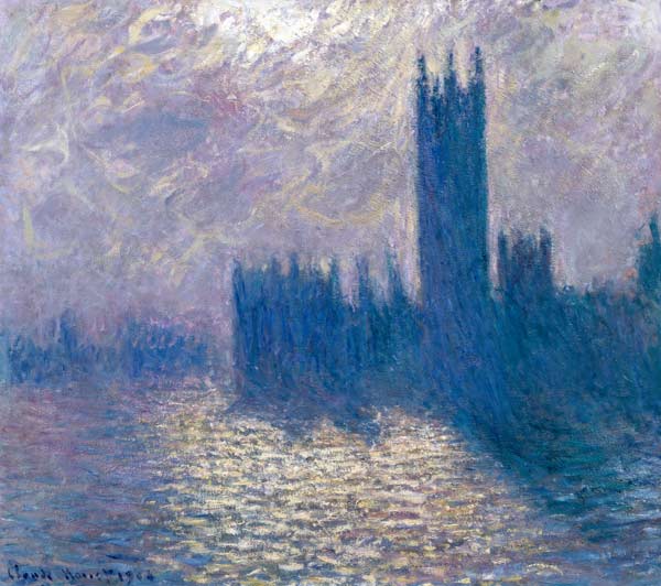 The Houses of Parliament, Stormy Sky od Claude Monet
