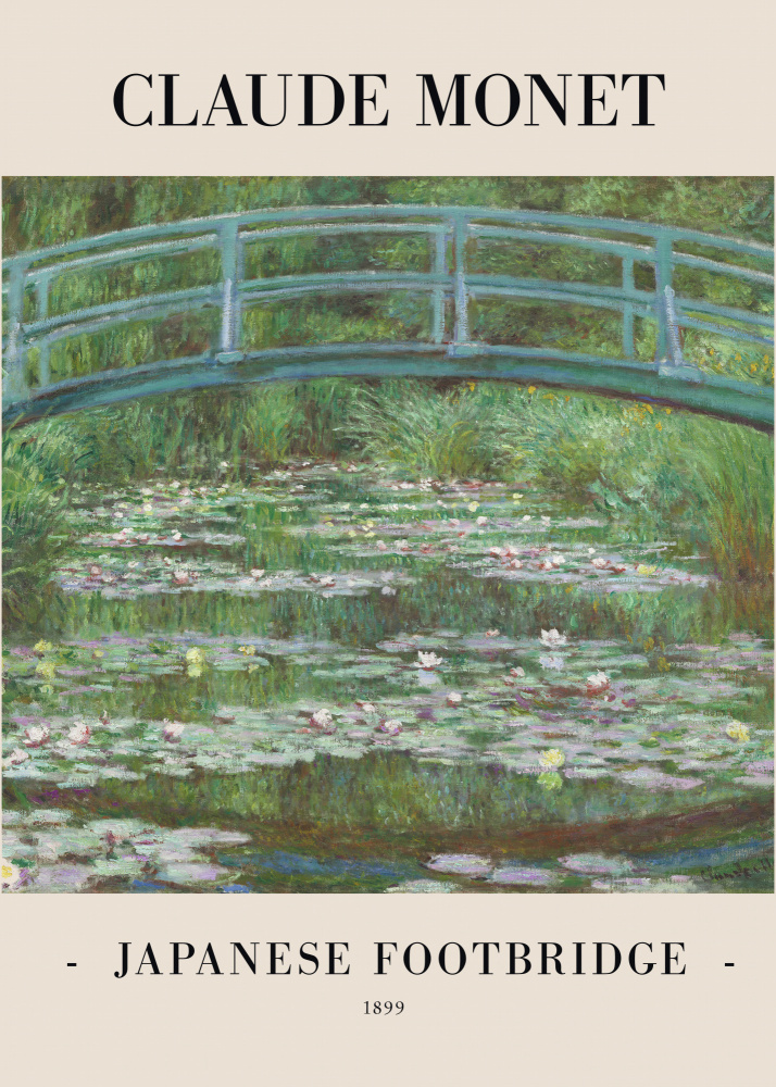 Japanese Footbridge 1899 od Claude Monet
