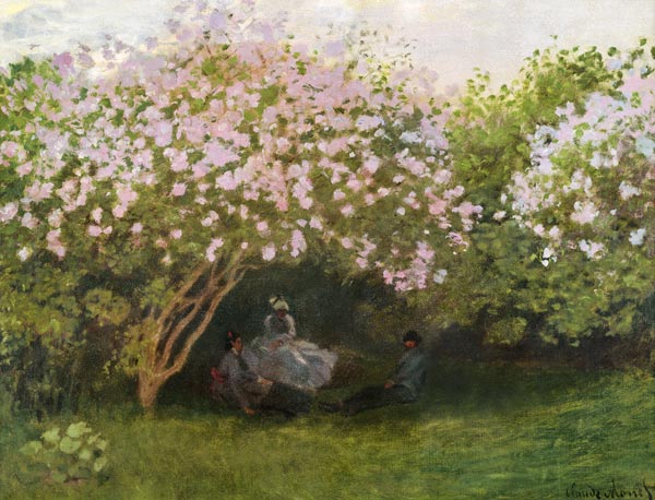 Lilacs, Grey Weather od Claude Monet