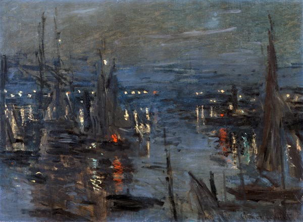 Evening atmosphere in the port of Le Havre od Claude Monet