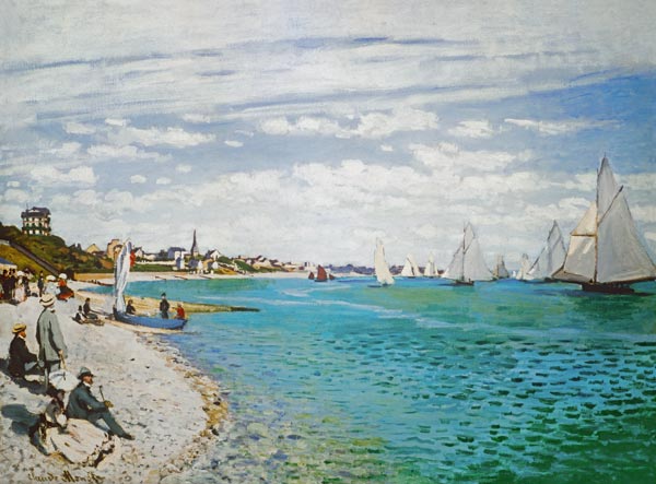 C.Monet, Regatta in Sainte-Adresse od Claude Monet