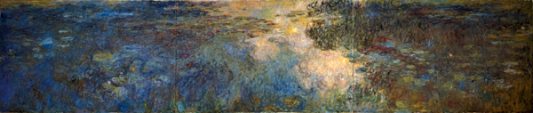 Le pool aux nymphéas, triptych od Claude Monet