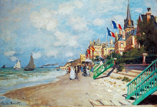 On the beach of Trouville od Claude Monet