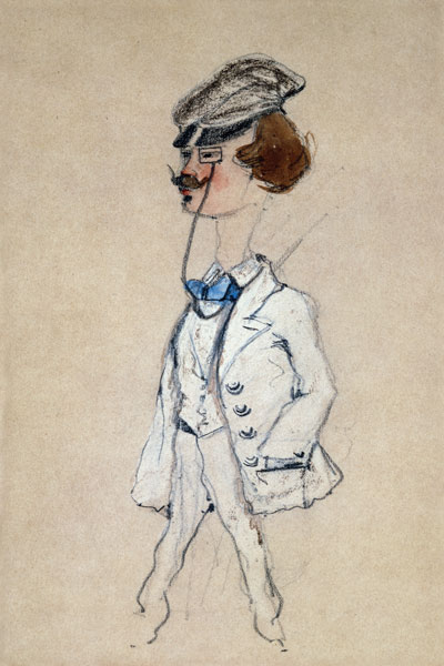 Mladý muž s monoklem od Claude Monet