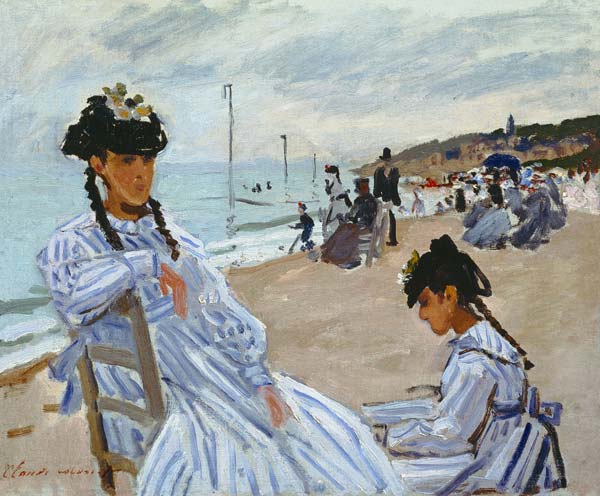 On the Beach at Trouville od Claude Monet