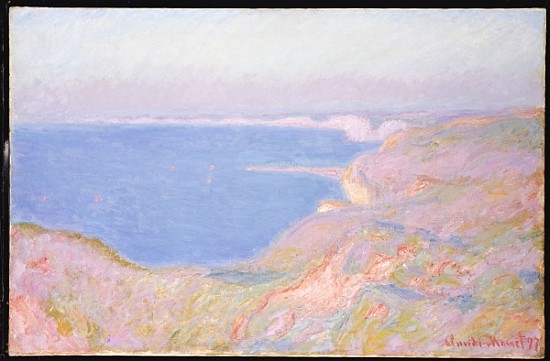On the Cliffs near Dieppe, Sunset od Claude Monet