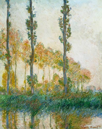 Poplars in autumn. od Claude Monet