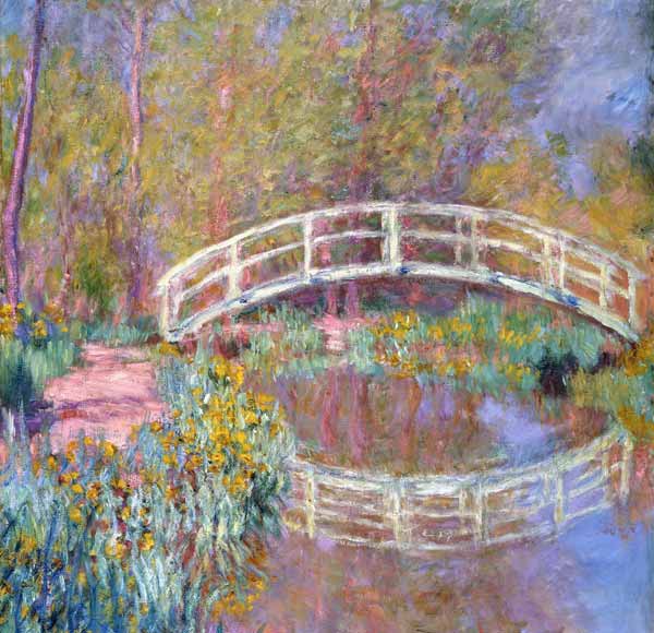 M&#367;stek v Monetove záhrad&#283; (Pont dans le Jardin de Monet). 1895-96 od Claude Monet