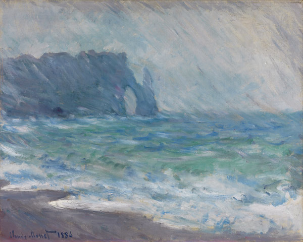 Rain in Étretat od Claude Monet