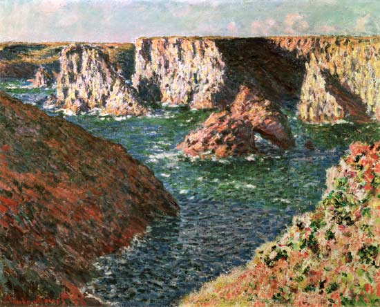 The Rocks of Belle Ile od Claude Monet