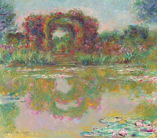 Der Rosenbogen in Giverny (Les arceaux de roses) od Claude Monet