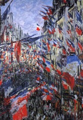 Rue St. Denis on June 30th od Claude Monet