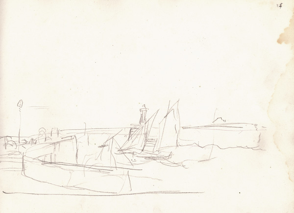 Sailing Boats Leaving a Port od Claude Monet