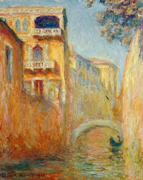Venice - Rio de Santa Salute od Claude Monet