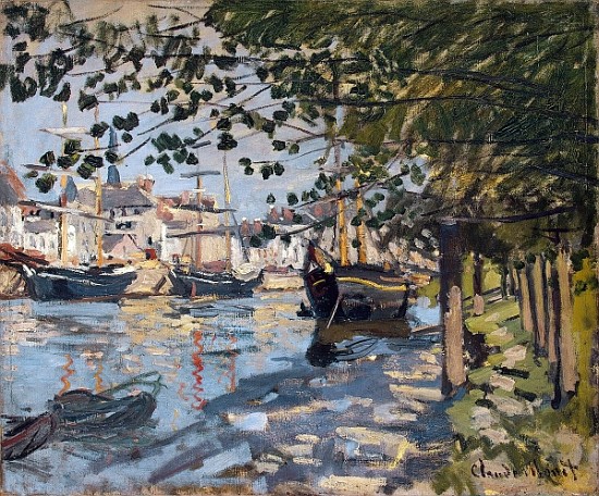 Seine at Rouen od Claude Monet