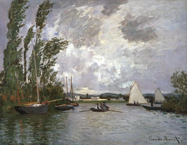 On a branch of his at Argenteuil od Claude Monet
