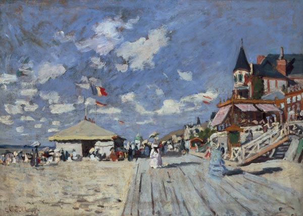 On the beach of Trouville od Claude Monet