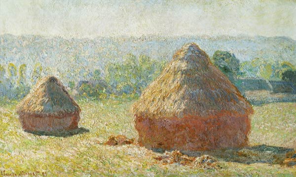Haystacks, End of Summer od Claude Monet