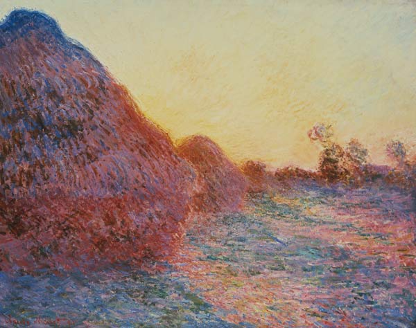 Straw barn in the sunlight. od Claude Monet