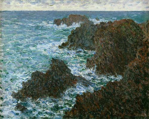 The Rocks at Belle-Ile, the Wild Coast od Claude Monet
