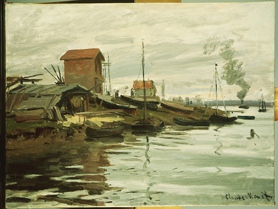The Seine at Petit-Gennevilliers od Claude Monet