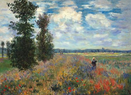Das Mohnfeld - Claude Monet