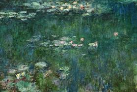 Waterlilies: Green Reflections, central section