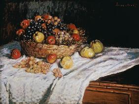 C.Monet, Stillleben mit Trauben u.Aepfeln