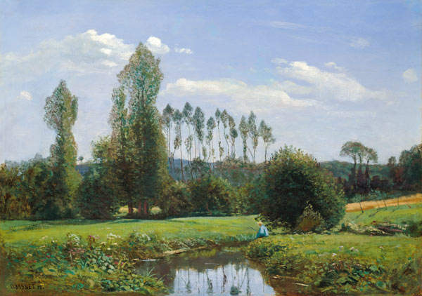 View at Rouelles od Claude Monet