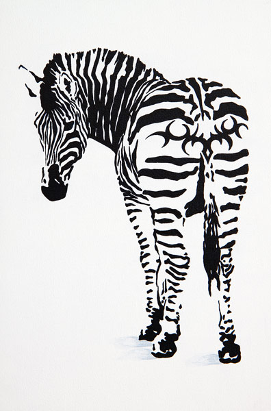 Arschgeweih / Zebra od Claudia Elsner
