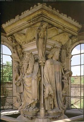 The Well of Moses, David and Moses, 1395-1404 (stone) od Claus Sluter