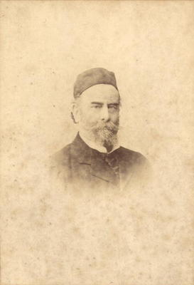 Portrait photograph of Alfred Sisley (1839-99) (sepia photo) od Clement Maurier