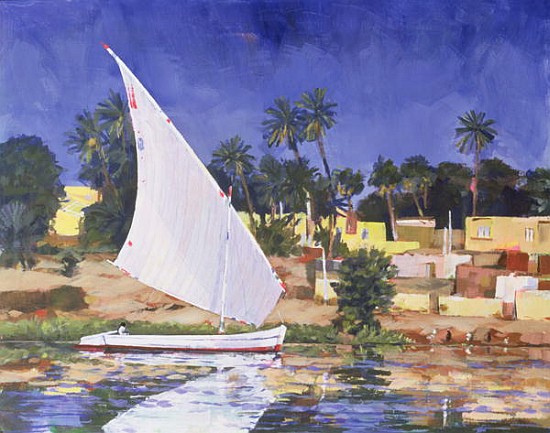 Egypt Blue (oil on canvas)  od Clive  Metcalfe